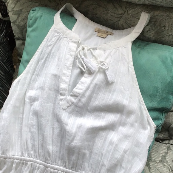 Beautiful white cotton lucky brand dress - Picture 3 of 8